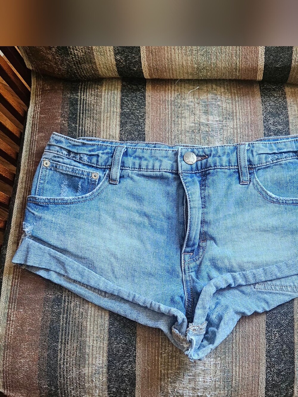 Free People Cut Off Denim Shorts Size 29